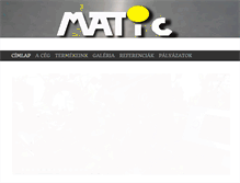 Tablet Screenshot of matic.hu